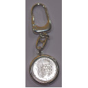 Portachiavi con moneta Vaticano da 500 Lire Argento 835 Uva Spighe Splendida
